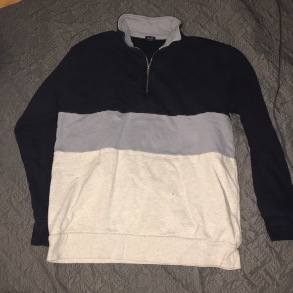 SOLD Block Stripped Sweater - Picture 2 of 2